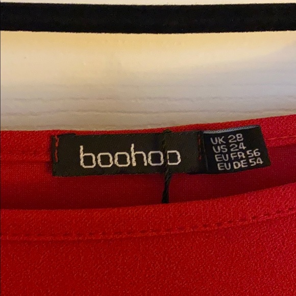 Red Wrap Dress - Picture 2 of 5